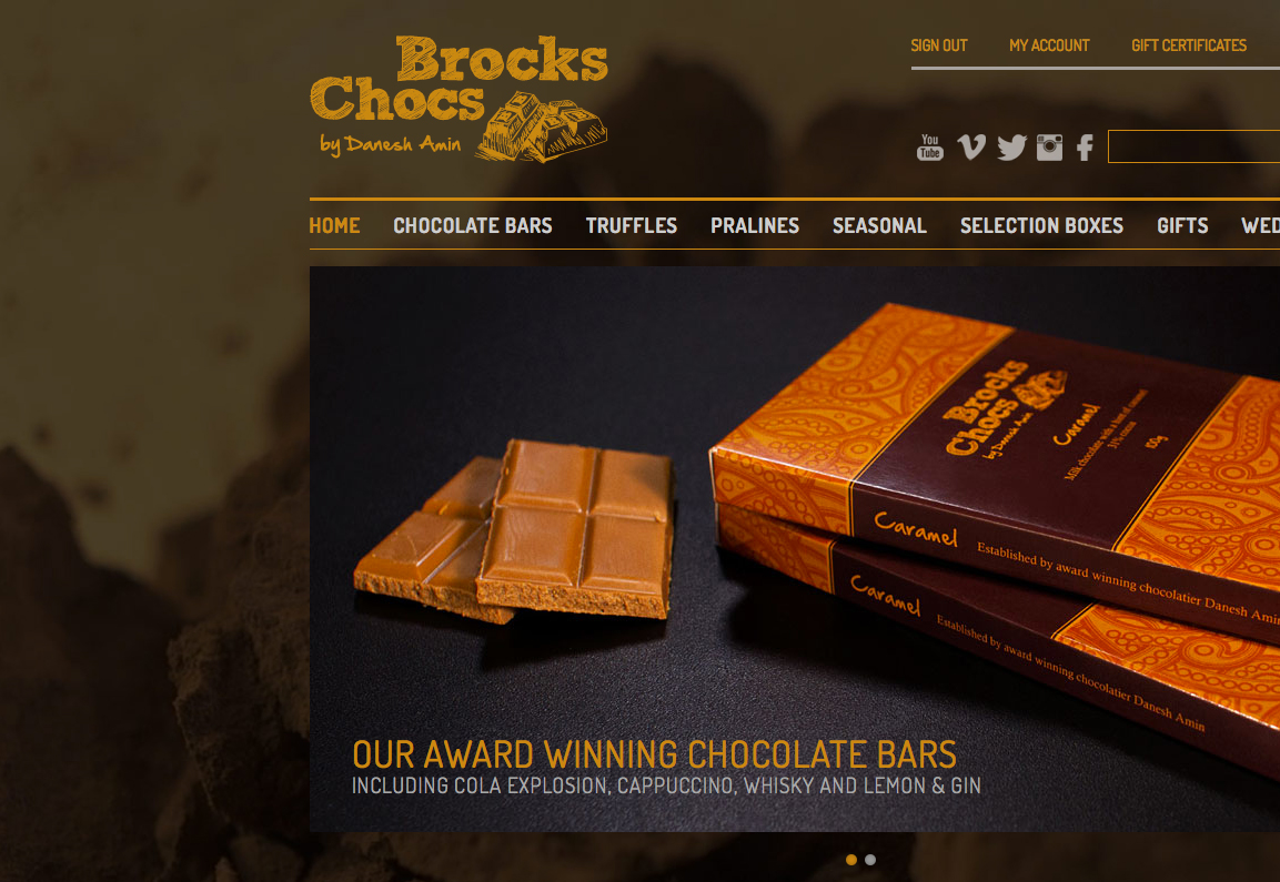 Brocks Chocs Bigcommerce Store Preview