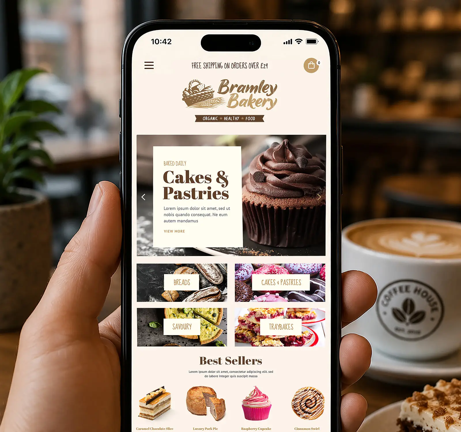 Bramely Bakery Ecommerce Design