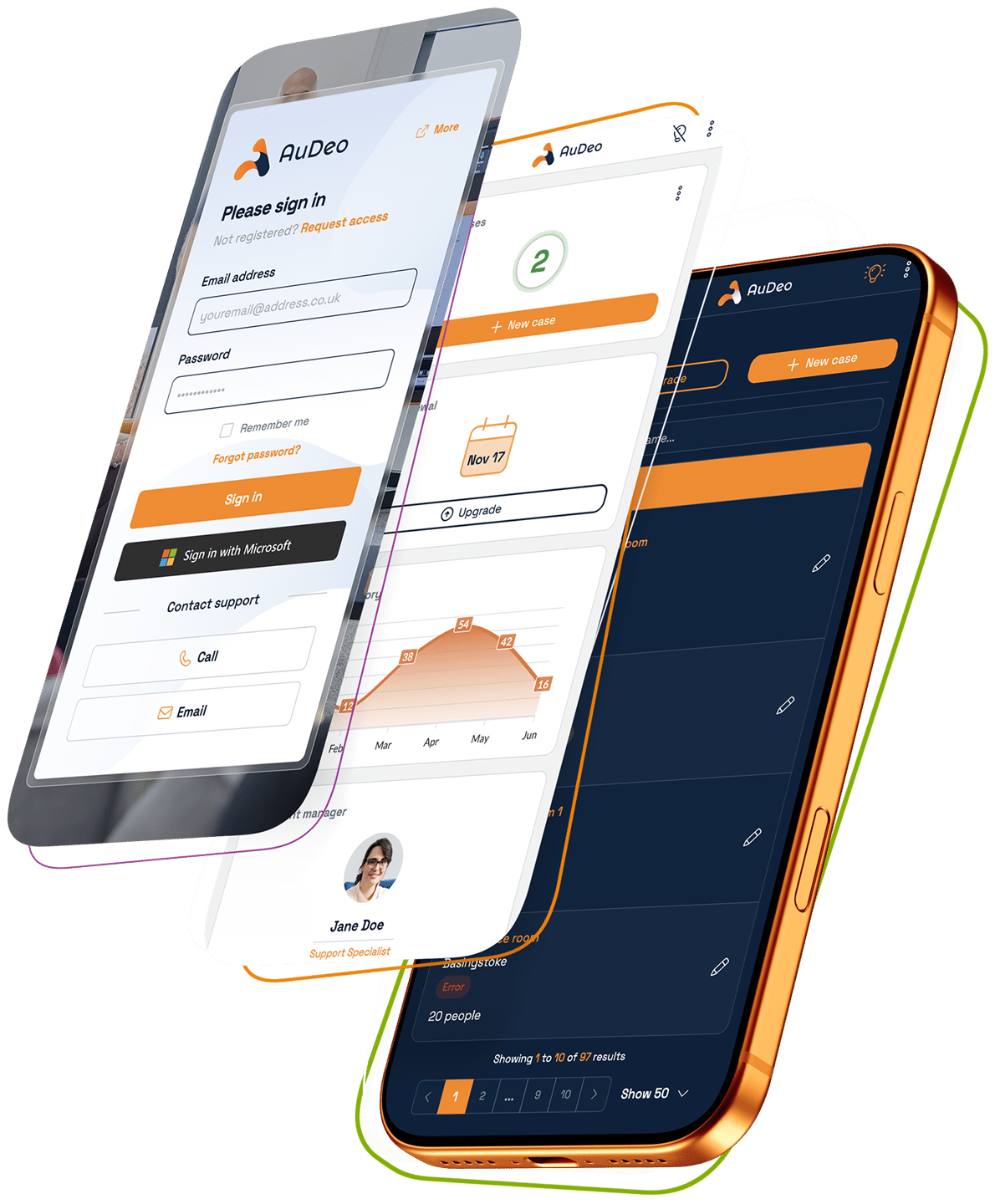 Support Portal Design iPhone
